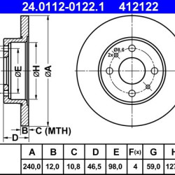 24.0112-0122.1 71738423 ΔΙΣΚΟΠΛΑΚΕΣ ΕΜΠ. 240mm