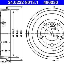 24.0222-8013.1 34211159486 ΤΑΜΠΟΥΡΑ 229mm