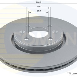 ADC1517V 7701205086 ΔΙΣΚΟΠΛΑΚΕΣ ΕΜΠΡ. 280mm
