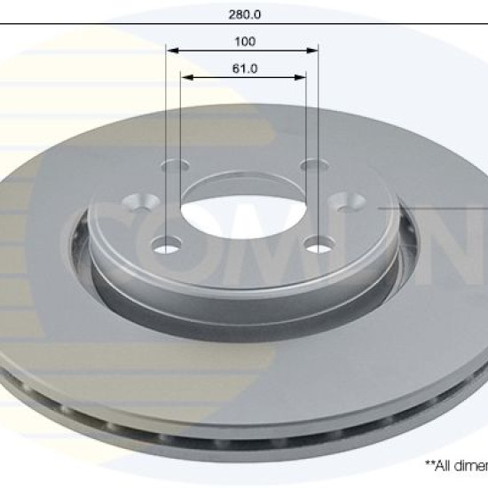 ADC1517V 7701205086 ΔΙΣΚΟΠΛΑΚΕΣ ΕΜΠΡ. 280mm