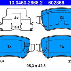 13.0460-2868.2 1605086 ΤΑΚΑΚΙΑ ΟΠΙΣΘ.