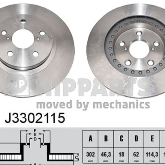 J3302115 4351242010 ΔΙΣΚΟΠΛΑΚΕΣ ΕΜΠ.302mm
