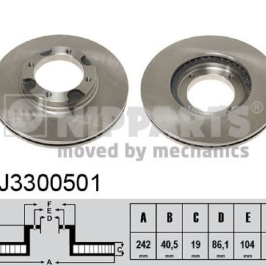 J3300501 5171221A00 ΔΙΣΚΟΠΛΑΚΕΣ ΕΜΠ.242mm