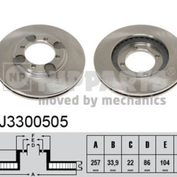 J3300505 5171228300 ΔΙΣΚΟΠΛΑΚΕΣ ΕΜΠ.257mm