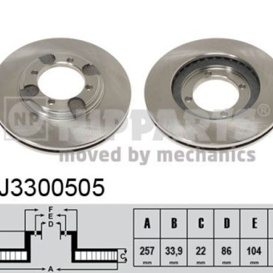 J3300505 5171228300 ΔΙΣΚΟΠΛΑΚΕΣ ΕΜΠ.257mm