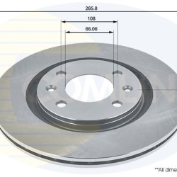 ADC1504V 424697 ΔΙΣΚΟΠΛΑΚΕΣ ΕΜΠΡ. 266mm