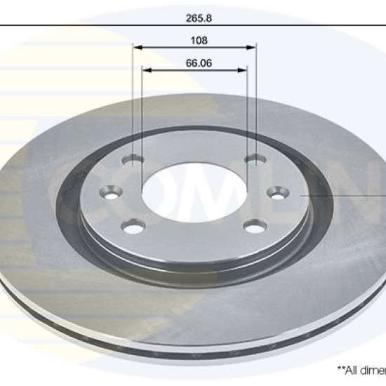 ADC1504V 424697 ΔΙΣΚΟΠΛΑΚΕΣ ΕΜΠΡ. 266mm