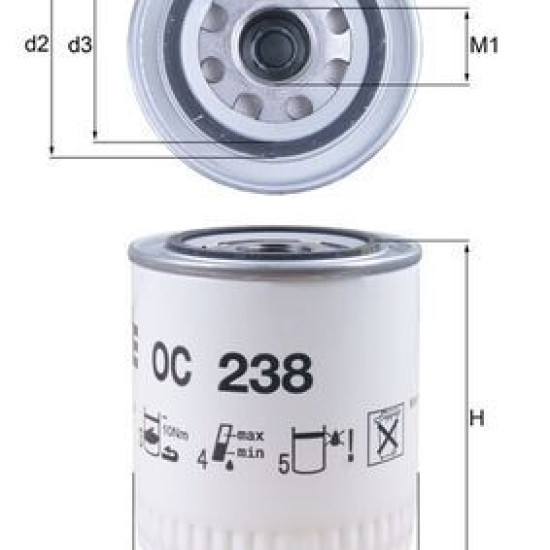 OC 238 EBC10303 ΦΙΛΤΡΟ ΛΑΔΙΟΥ