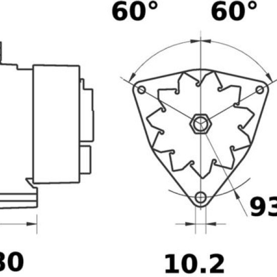 1357593 ΔΥΝΑΜΟ 24V/80A  F/CF/95XF