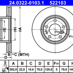 24.0322-0103.1 34111158040 ΔΙΣΚΟΠΛΑΚΕΣ