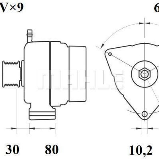 0131547902 ΔΥΝΑΜΟΣ 28V/110A  ACTROS ATEGO