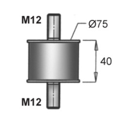 477130800Ε ΒΑΣΗ ΕΞΑΤΜΙΣΗΣ  40X75X12++